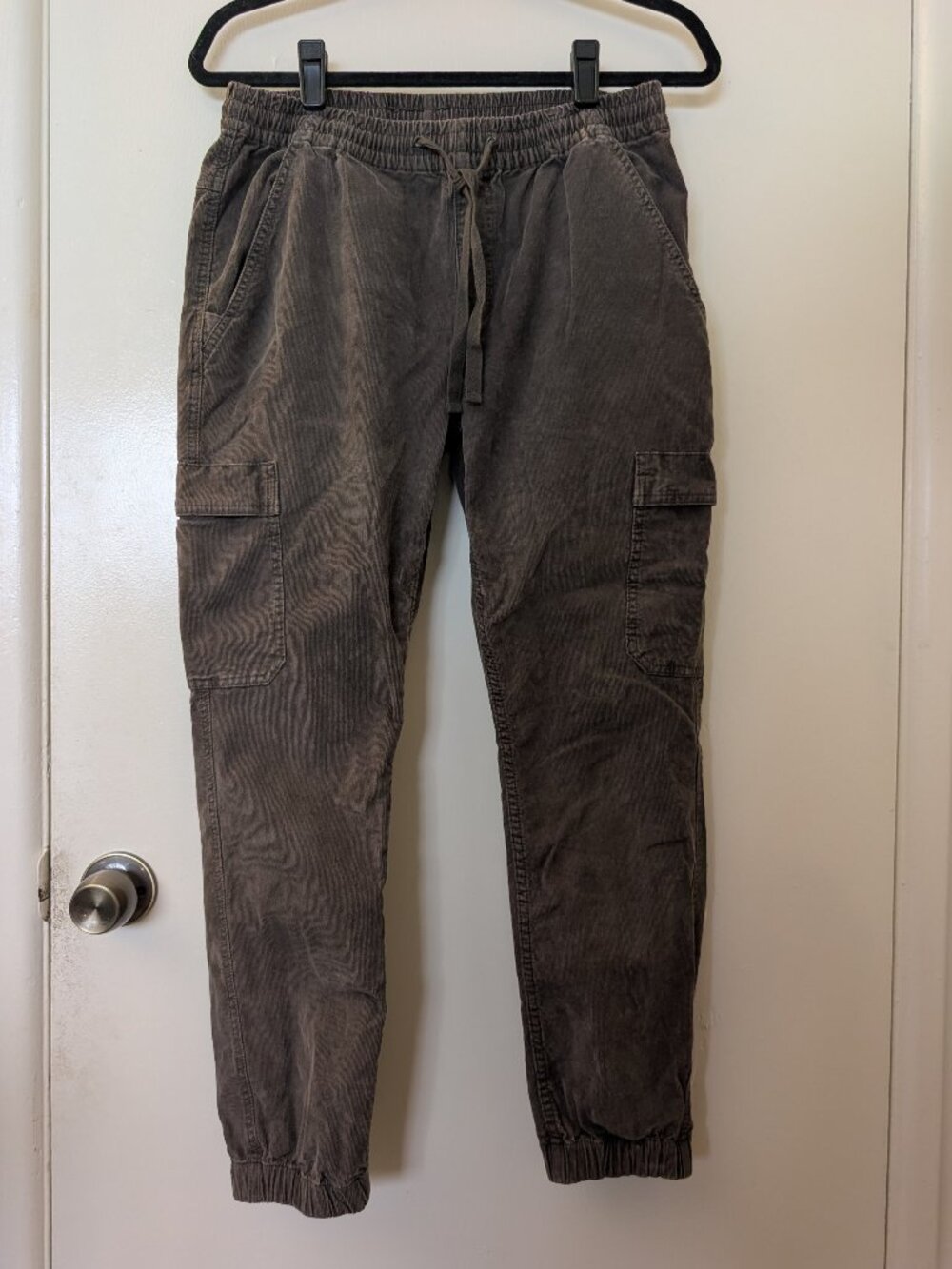 Prana Brown Corduroy Cargo Jogger Pants Small